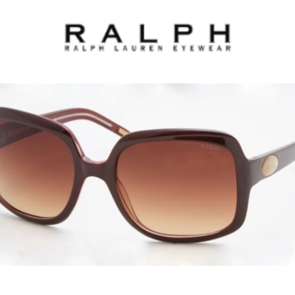 Ralph Lauren Brown Oversized Sunglasses